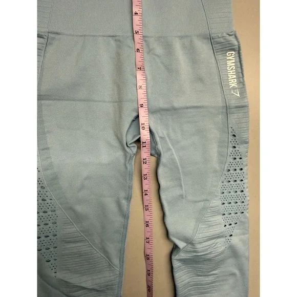GYMSHARK Energy Seamless legging. Malibu blue. Sz S *estimated See Measurements - Picture 8 of 12